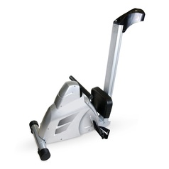 Velocity Fitness rower folded for storage