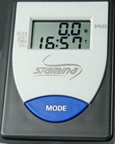 The display and control panel for the Stamina 35-1405 ATS Air rowing machine 