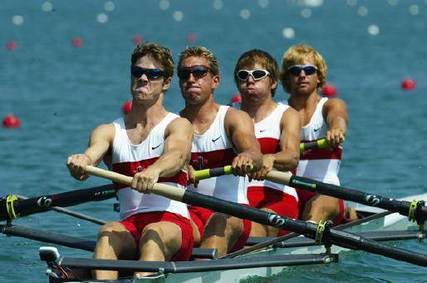 Canadian rowing team at Banoles