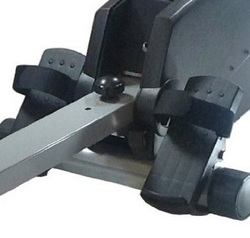 Foot rests on the Phoenix 98900 power rowing machine