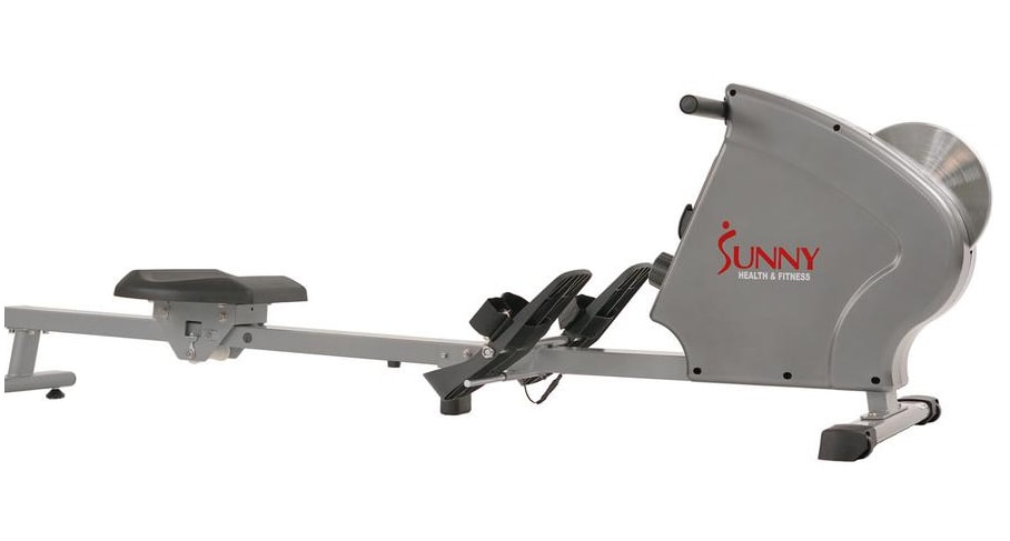 Side view of the Sunny SF-RW5856 rowing machine
